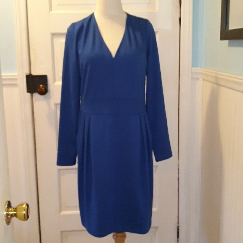 Lands End blue dress medium 10 12
